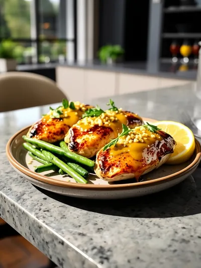 Lemon Garlic Chicken Meal Prep – Easy Healthy Recipe - cooking process