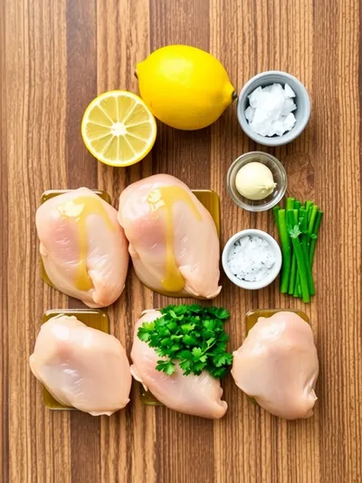 Lemon Garlic Chicken Meal Prep – Easy Healthy Recipe - ingredients preparation