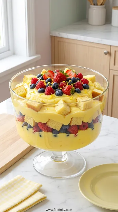 Lemon Lush Trifle Recipe – Light & Refreshing Dessert