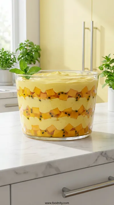 Lemon Mango Passionfruit Trifle
