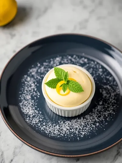 Easy Lemon Mousse - ready to serve