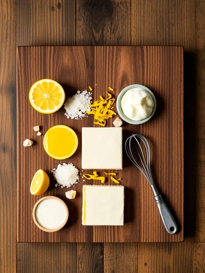 Easy Lemon Mousse - ingredients preparation