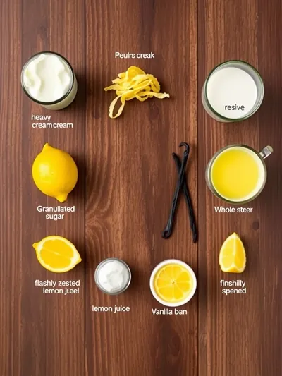 Easy Lemon Posset - ingredients preparation