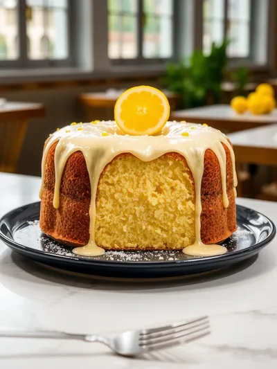 Moist Lemon Pound Cake - cooking process