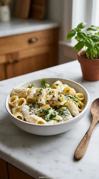 Lemon Ricotta Pasta With Arugula