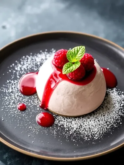 Light Raspberry Mousse - ready to serve