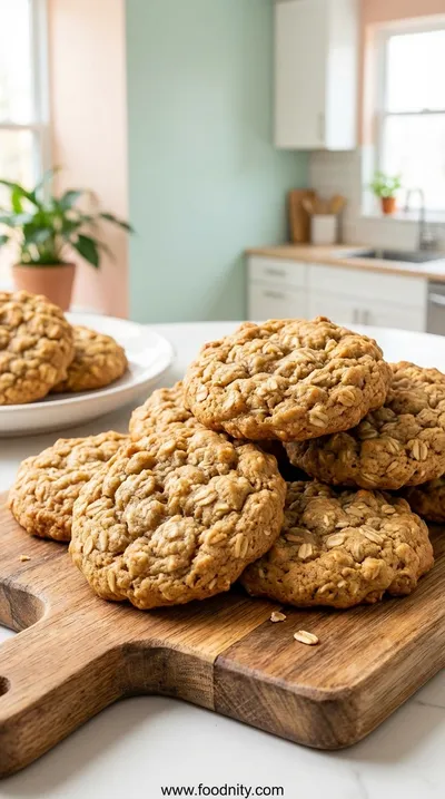 Low Sugar Applesauce Oatmeal Cookies