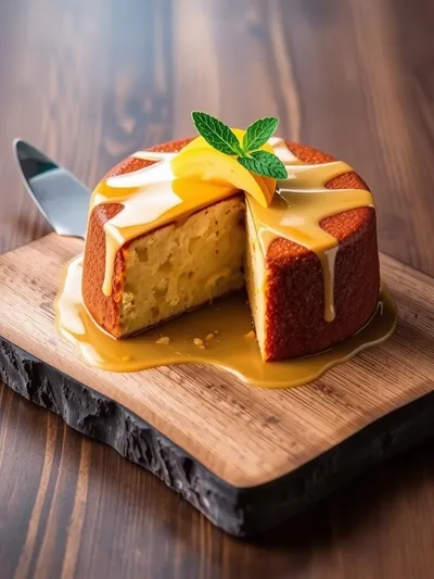 Mango Cake – Takes Two Eggs - ready to serve