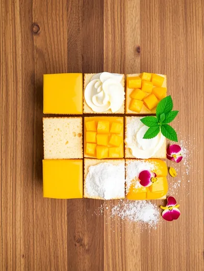 Mango Charlotte Cake Recipe - ingredients preparation