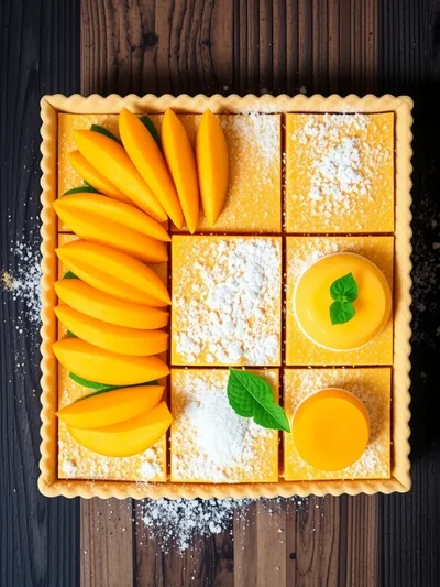Mango Curd Tart Recipe - ingredients preparation