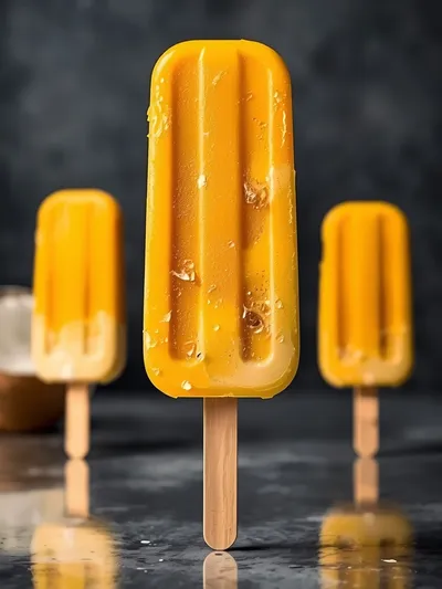 Mango Magnum Popsicles With Coconut