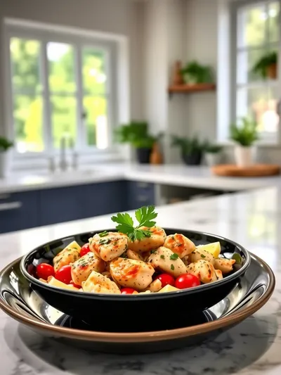 Mediterranean Chicken Bowl - cooking process