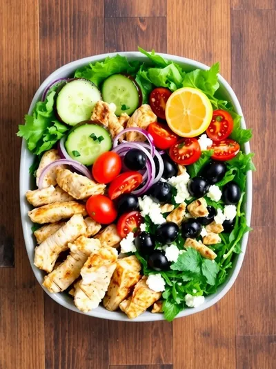 Mediterranean Chicken Bowl - ingredients preparation