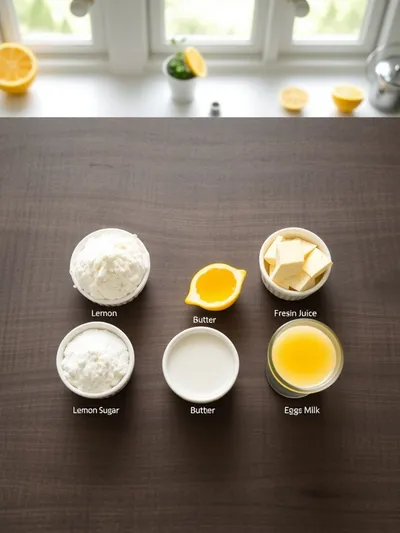 Mini Lemon Drizzle Cakes - ingredients preparation