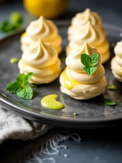 Mini Meringues With Lemon Curd - cooking process