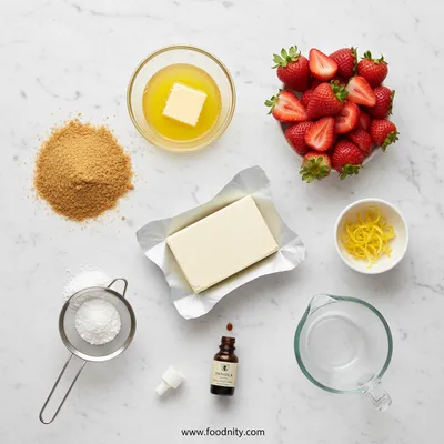 No Bake Strawberry Cream Cheese Pie - cooking process