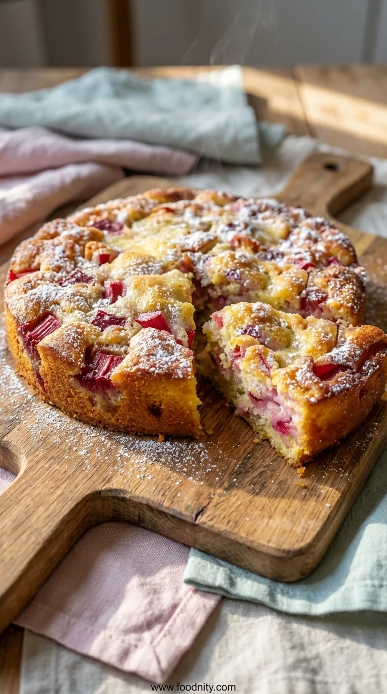 Norwegian Rhubarb Cake – Tender Crust Recipe - feature image