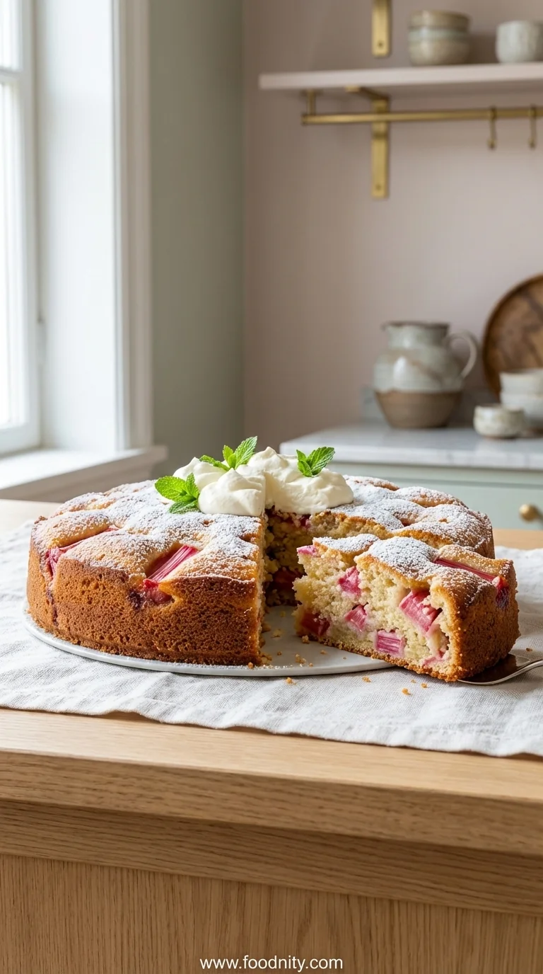 Norwegian Rhubarb Cake – Easy Seasonal Dessert