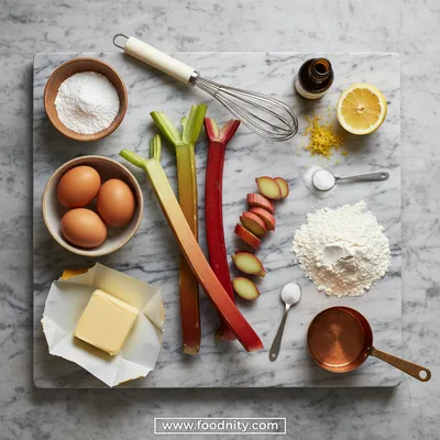 Norwegian Rhubarb Cake – Easy Seasonal Dessert - cooking process