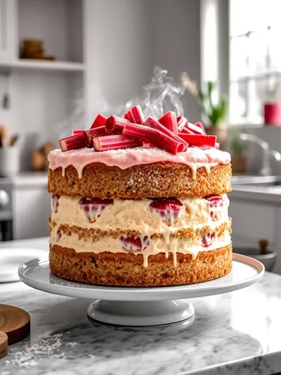 Norwegian Rhubarb Cake – Easy Spring Dessert