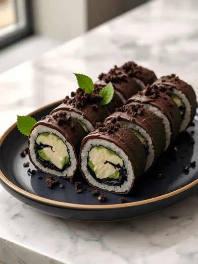 Oreo Sushi Rolls – No‑Bake Dessert - cooking process