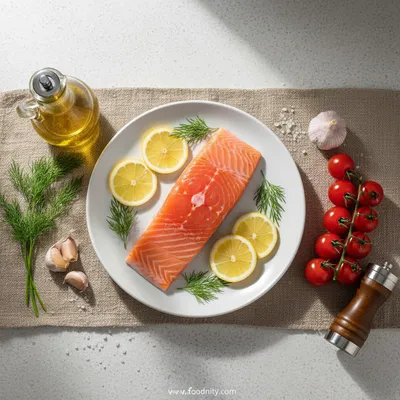 Oven Roasted Salmon - cooking process