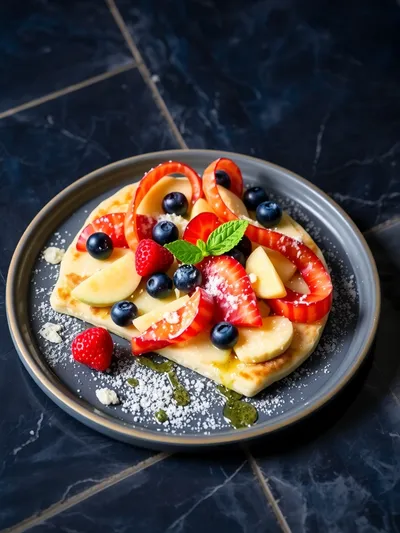 Patriotic Fruit Pizza Dessert - cooking process