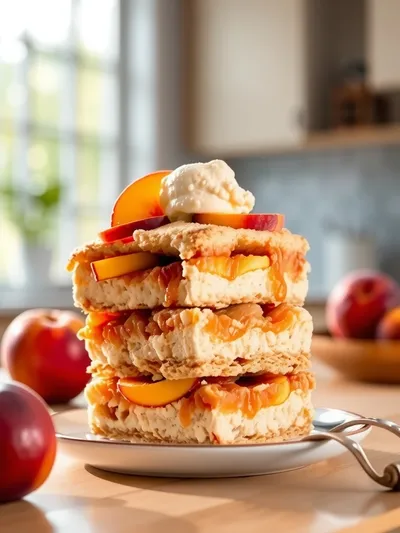 Easy Bisquick Peach Cobbler