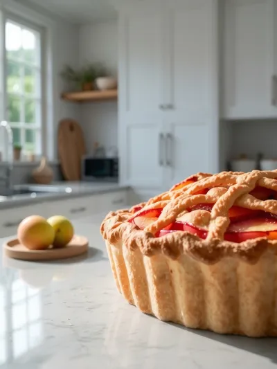 Peach Rhubarb Pie – Sweet Spring Dessert