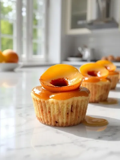 Peach Upside Down Mini Cakes