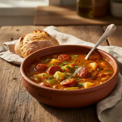 Spanish Potato Soup with Chorizo Recipe