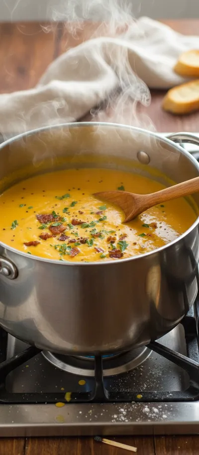 Creamy Carrot Soup Recipe - Easy & Healthy - cooking process