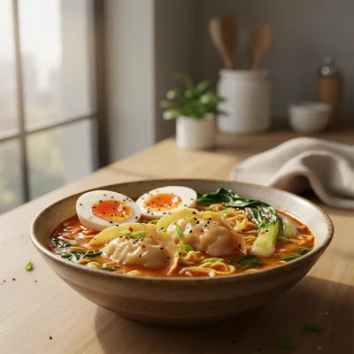 Savory Dumpling Ramen Bowl Recipe