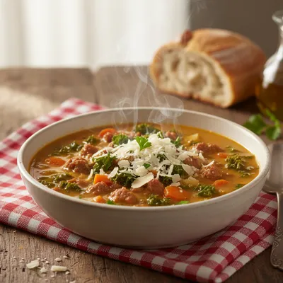 Italian Sausage Pasta Soup Recipe
