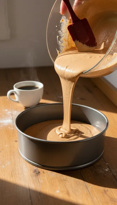 Luxurious Latte Cake Recipe For Coffee Lovers - cooking process