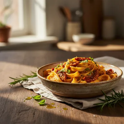 Creamy Sun-Dried Tomato Vegan Pasta Recipe