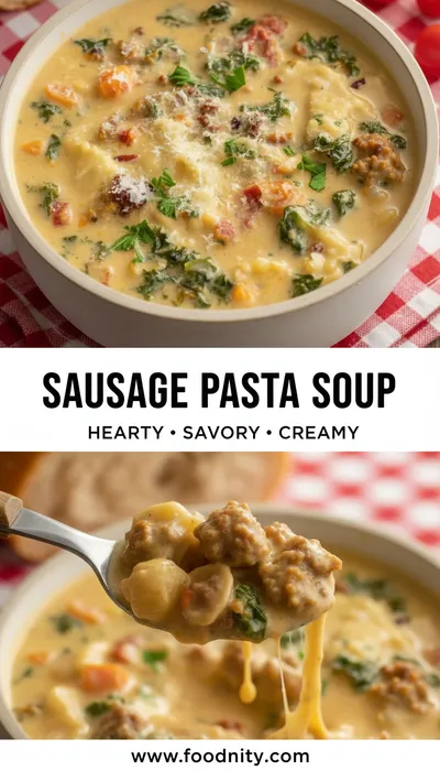 Italian Sausage Pasta Soup Recipe - ready to serve
