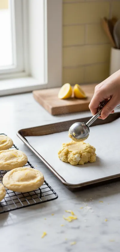 Easy Lemon Cheesecake Cookies Recipe - cooking process