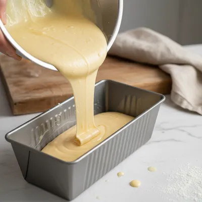 Easy Pound Cake Recipe with 4 Simple Ingredients - cooking process