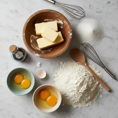 Vanilla Pound Cake Recipe: Moist and Buttery - ingredients preparation