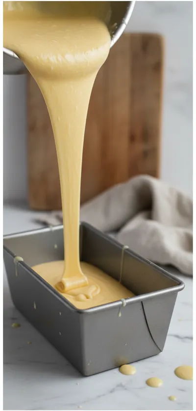 Classic Pound Cake Recipe with 4 Ingredients - cooking process