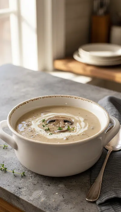 Homemade Cream of Mushroom Soup