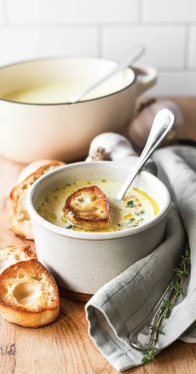 French Garlic Soup Recipe: Classic Country Velouté