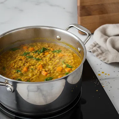 Curry Lentil Soup: Quick 30 Minute Meal - cooking process