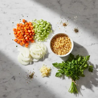 Italian Penicillin Soup for Comfort and Healing - ingredients preparation