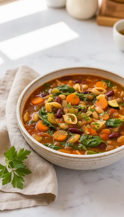 Healthy Minestrone Soup Recipe