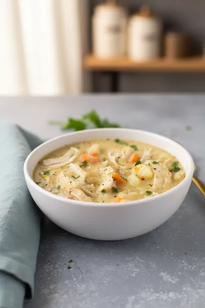 Healthy Chicken Pot Pie Soup Recipe