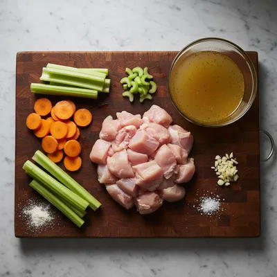 Low Calorie High Protein Soups for Healthy Meals - ingredients preparation