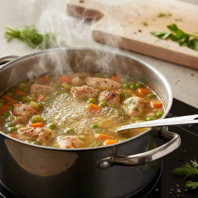 Low Calorie High Protein Soups for Healthy Meals - cooking process