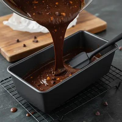 Moist Chocolate Pumpkin Bread Recipe - cooking process